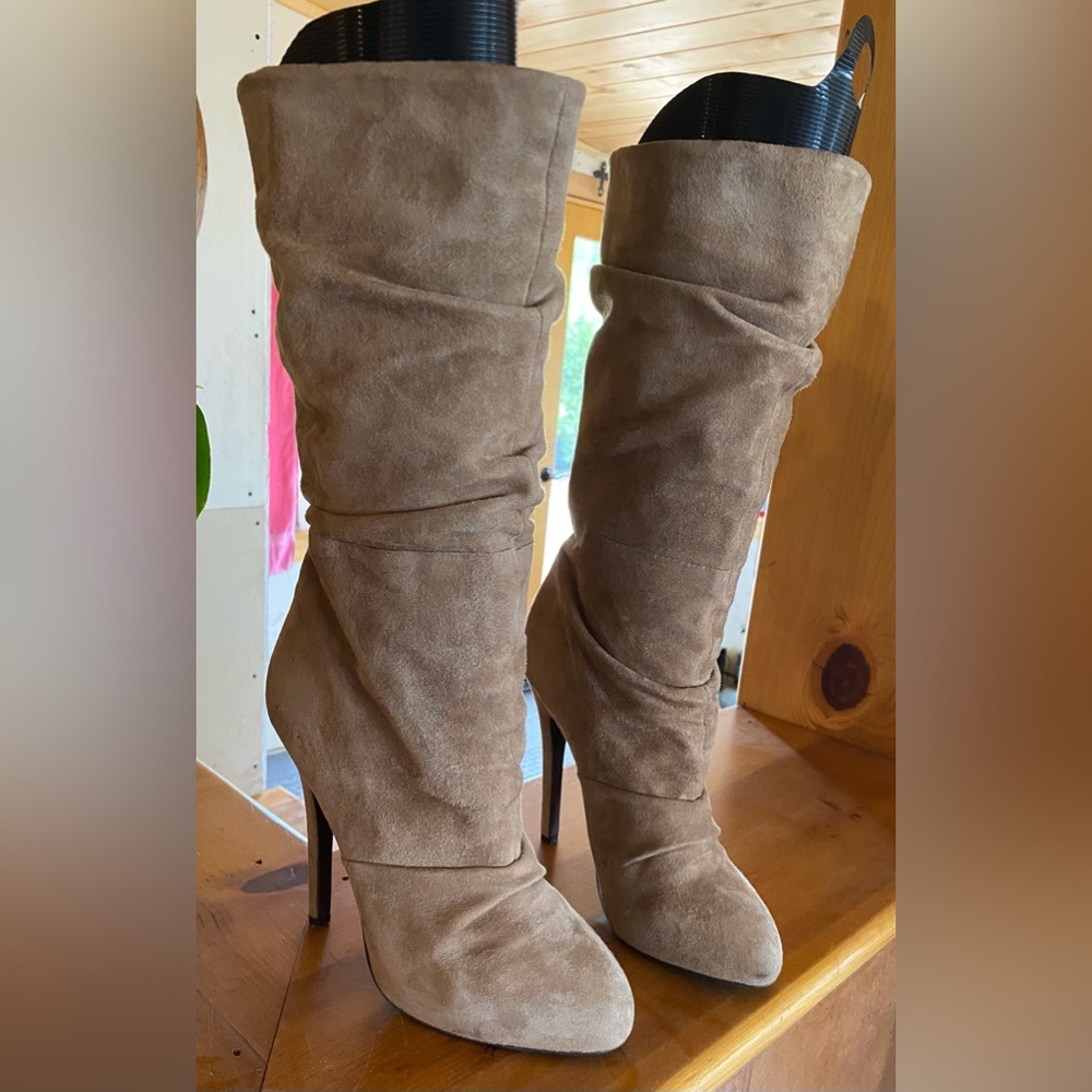 Vintage slouch platform boot